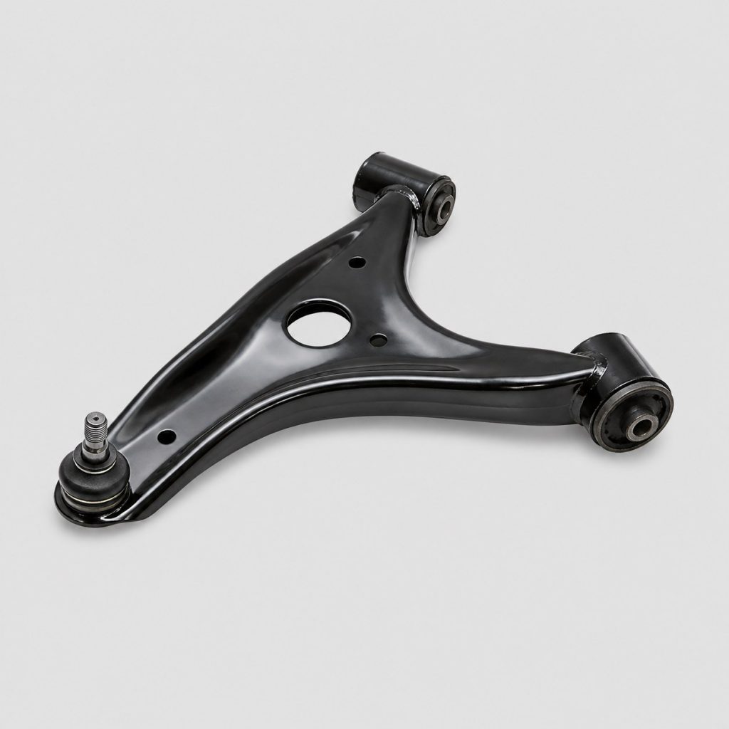 Bras oscillant de suspension arriere sur fond clair