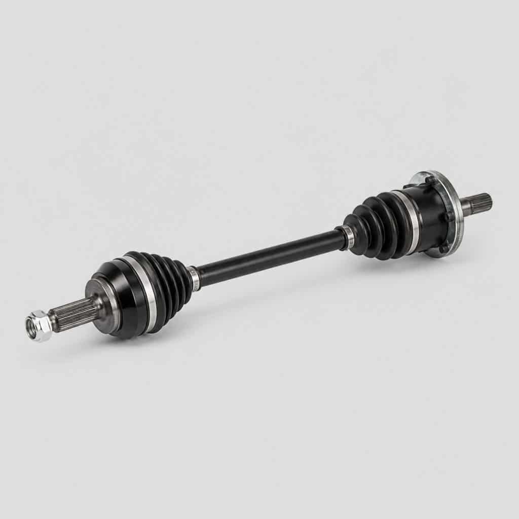 Cardan de transmission complet pour Peugeot 206 sur fond clair