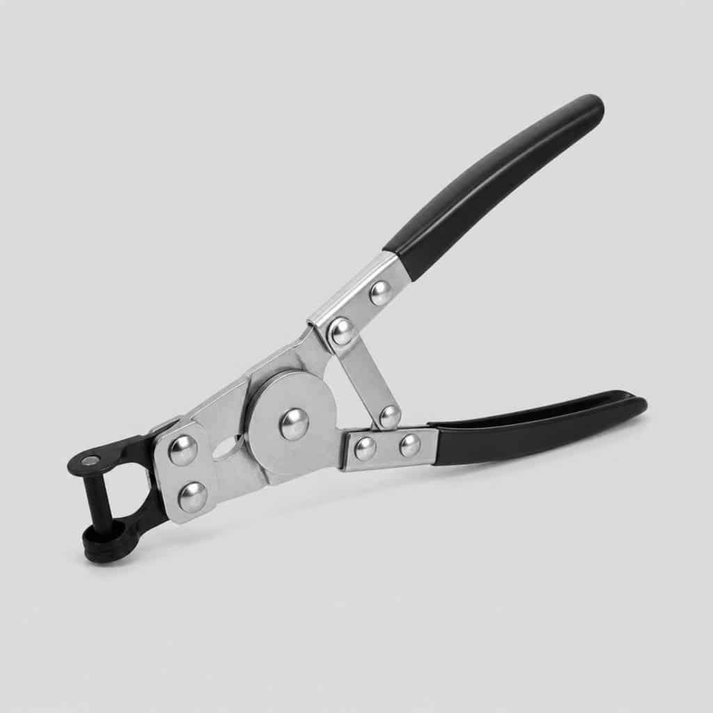 Pince pour joints de queue de soupape sur fond clair