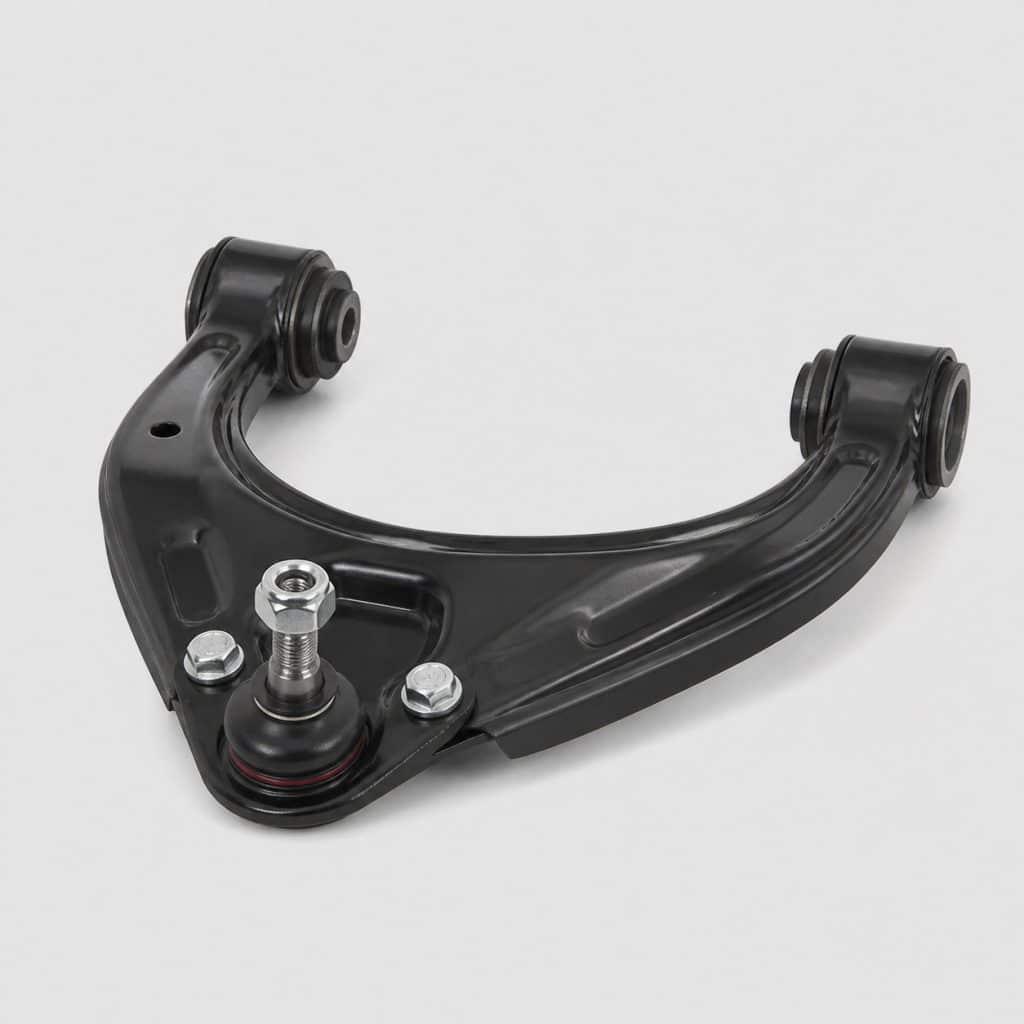 Triangle de suspension avant avec rotule integree sur fond clair